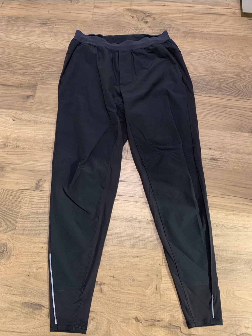 lululemon athletica Men's Black Performance Joggers with Reflective Trim